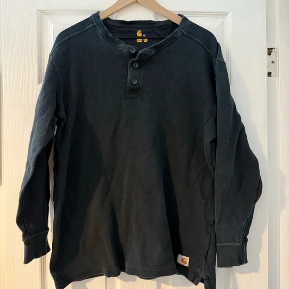 Carhartt- Long Sleeve Henley Shirt - Picture 1 of 4